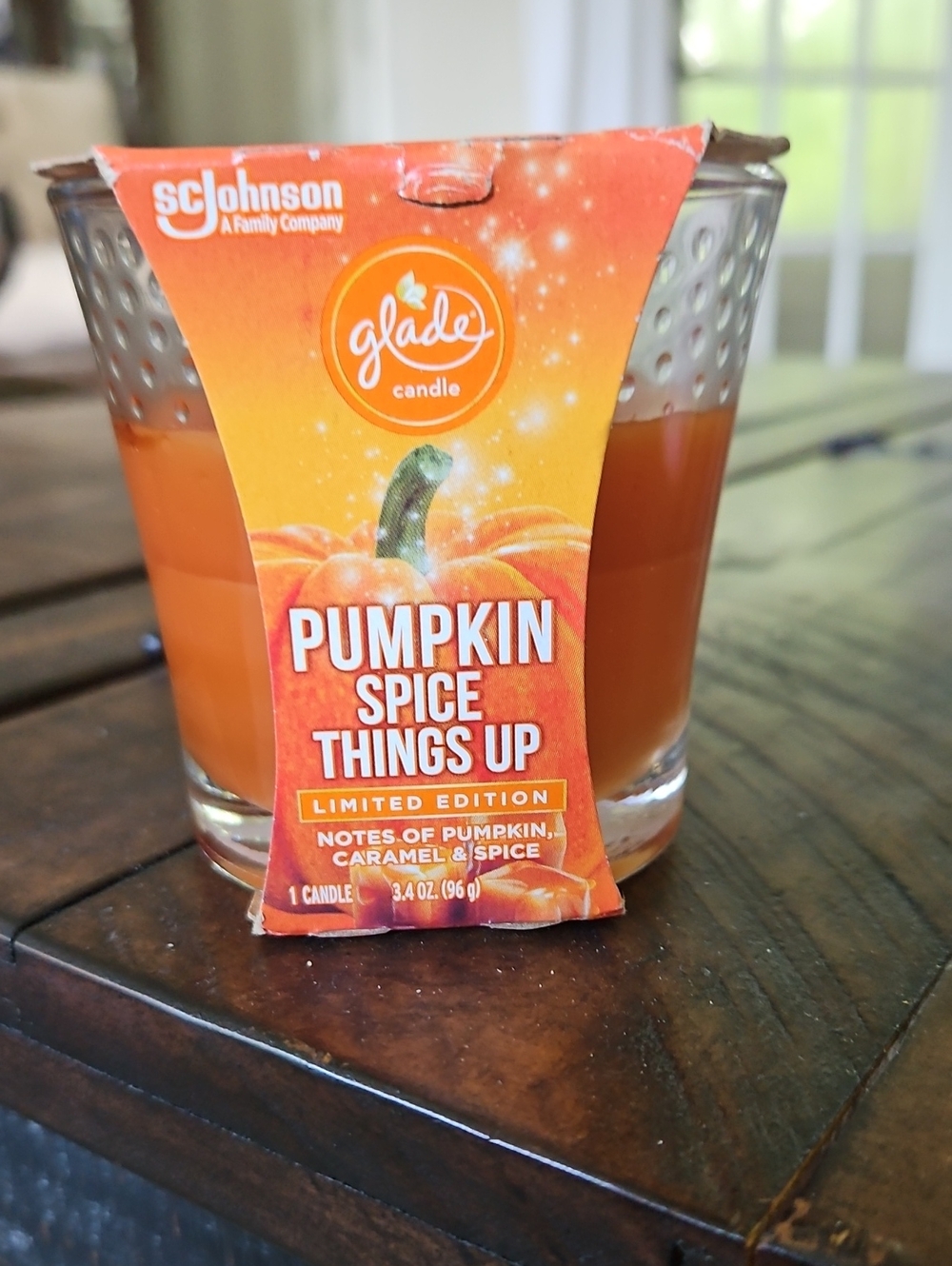 Glade Pumpkin Spice Things Up Candle - Orange